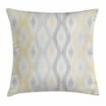 thumbnail image 1 of Grey and Yellow Throw Pillow Cushion Cover, Sketchy Hand Drawn Abstract Chain Like Ethnic Tribal Design, Decorative Square Accent Pillow Case, 24 X 24 Inches, Light Grey and Yellow, by Ambesonne, 1 of 2