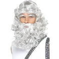 thumbnail image 1 of Mount Olympus Zeus Neptune Greek God Grey Beard And Eyebrows Costume Accessory, 1 of 2