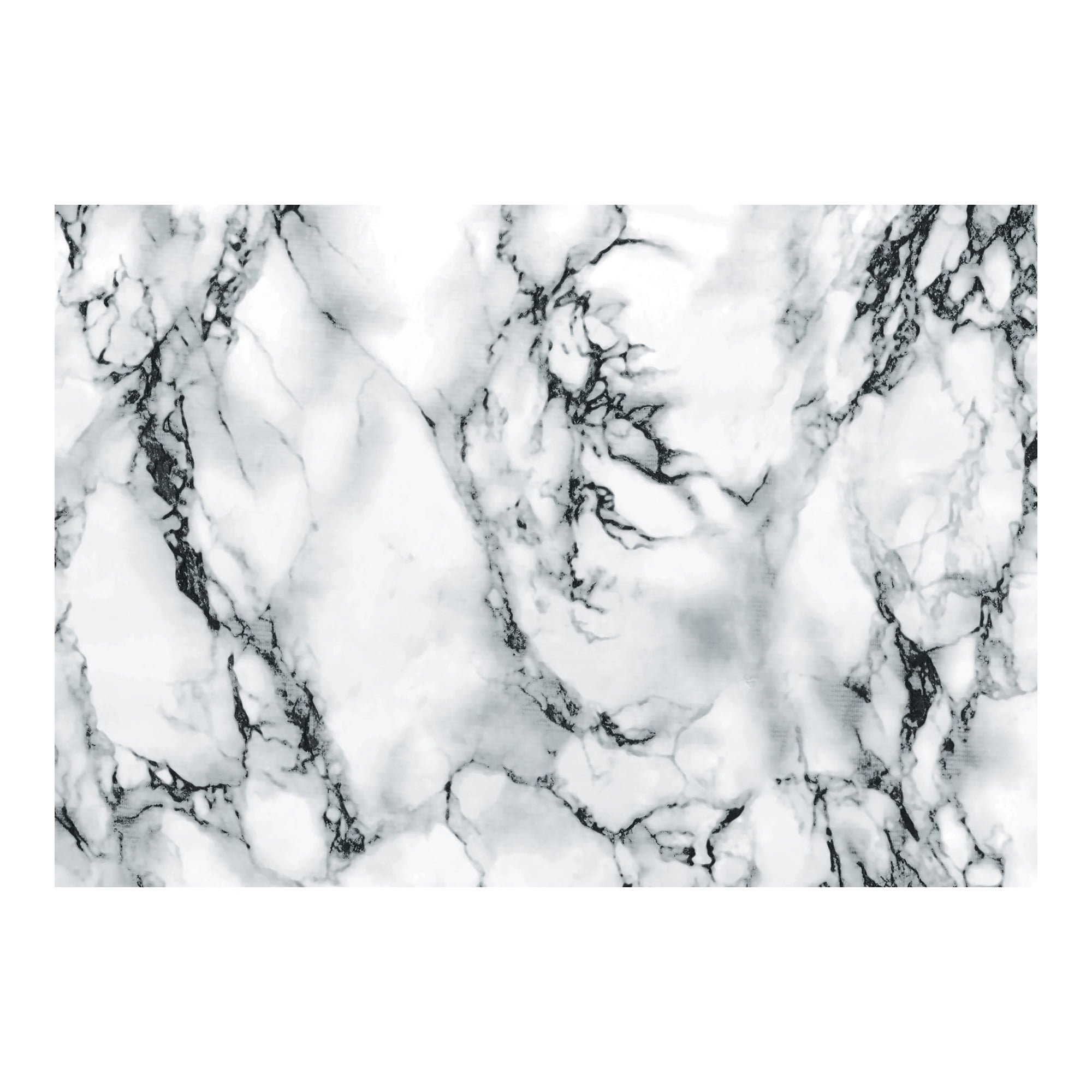 Matte White and Black Marble Self-Adhesive Film