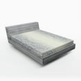 thumbnail image 1 of Ambesonne Grey and White Fitted Sheet, Ombre, Full Size, Pale Grey White Ivory, 1 of 2