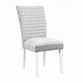 thumbnail image 1 of Grey and White Solid Back Side Chair Set / Durable and Comfortable Dining, 1 of 4