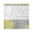 thumbnail image 1 of Grey and Yellow Head Scarf, Border with Flowers, Head Wrap, 3 Sizes, by Ambesonne, 1 of 2