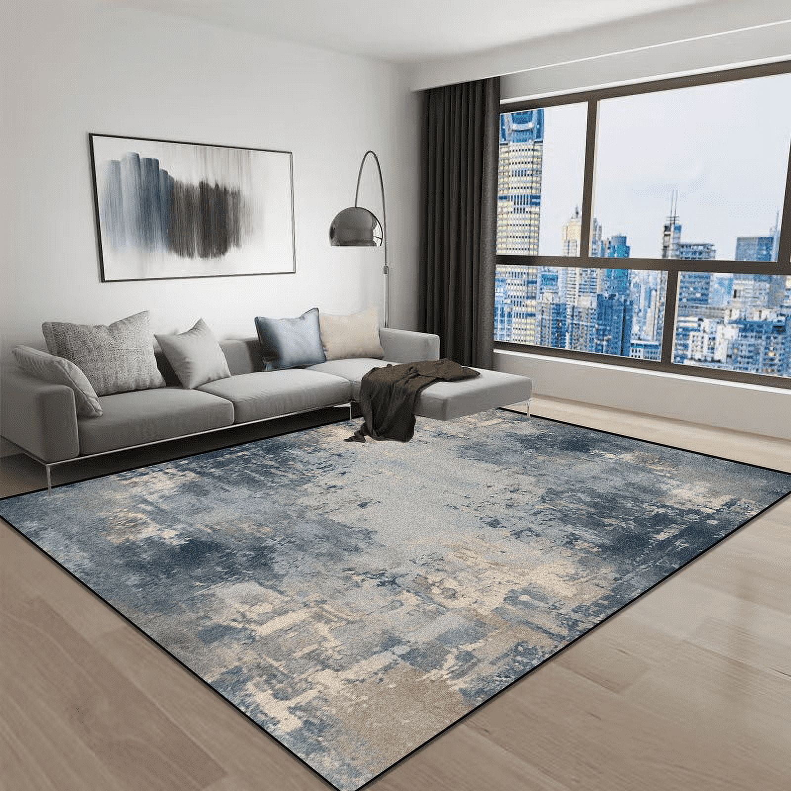 Parlour Rug Grey ration Soft Carpets Living Room Abstract Home Carpet Parlour Sofa ...
