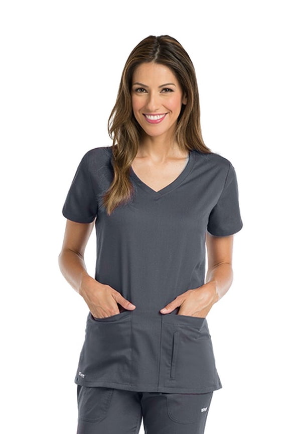 4PKT SOLID SIDE PANEL VNECK