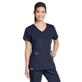 thumbnail image 1 of Grey's Anatomy Active 41423 Women's V-Neck Scrub Top Steel 2XL, 1 of 2