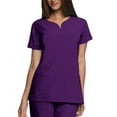 thumbnail image 1 of Grey's Anatomy 'Grey's Anatomy Signature' 2 Pocket Notch Neck Top Scrub Top, 1 of 1