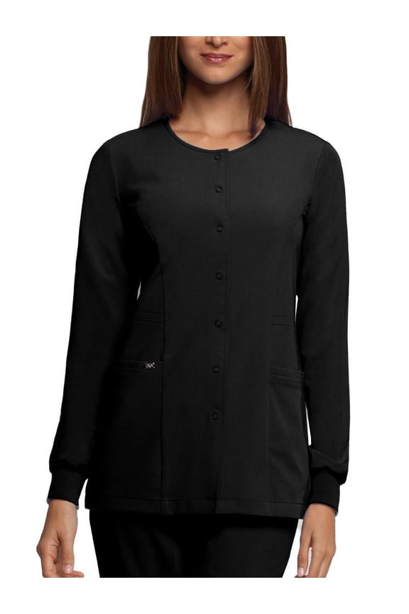 'Grey's Anatomy Signature' Round Neck Warm Up Scrub Jacket