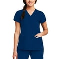 thumbnail image 1 of Grey's Anatomy 'Grey's Anatomy' Two Pocket Mock Wrap Top Scrub Top, 1 of 1