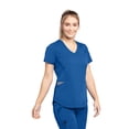 thumbnail image 1 of Grey's Anatomy Impact Women's GIT087 "Lively" V-Neck Scrub Top-Royal-X-Small, 1 of 2