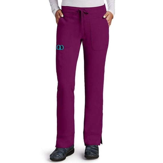 Grey's Anatomy Signature 2207 3 Pocket Low Rise Pant-Wine-Large