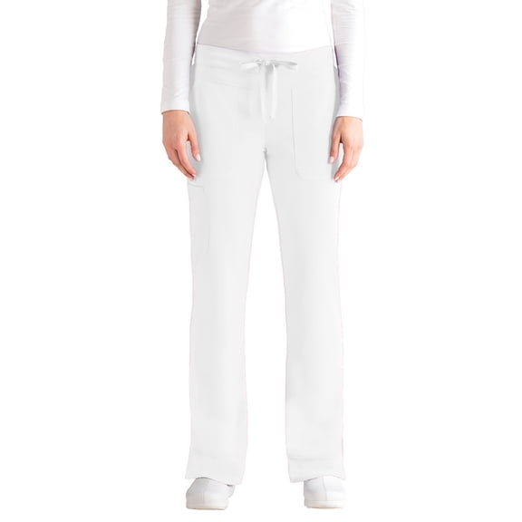 Grey's Anatomy Signature 2207 Women's Callie Low Rise Scrub Pant White LT