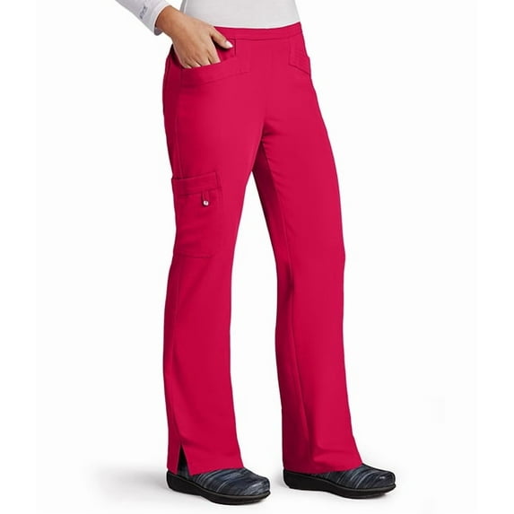Signature by Grey's Anatomy™ Women's Half-Elastic Waist Cargo Scrub Pant