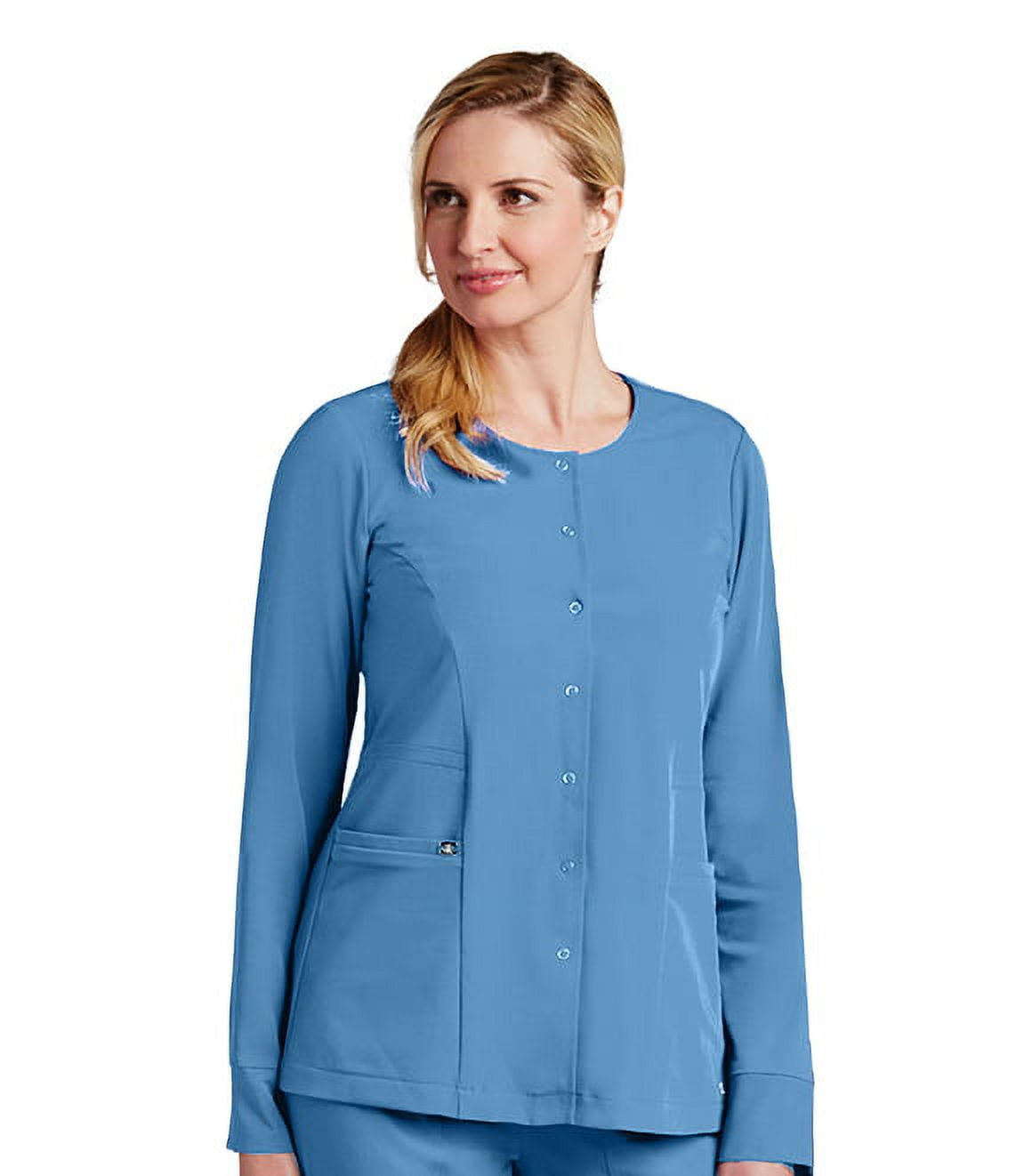 Grey s Anatomy Signature Women s 2 Pocket Snap Front Scrub Jacket 2407
