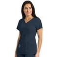 thumbnail image 1 of Grey's Anatomy Signature 2130 Women's Mock Wrap Scrub Top Graphite L, 1 of 2