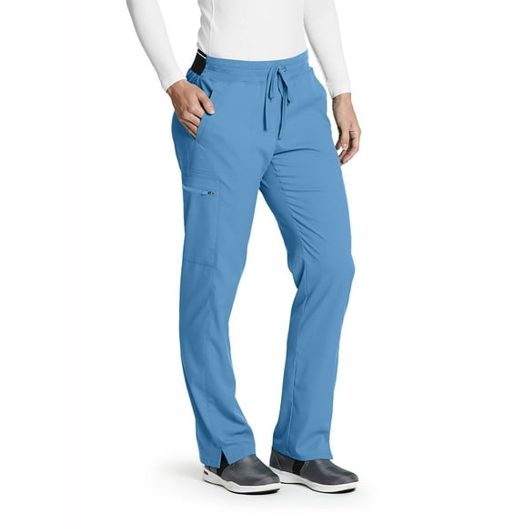 Grey's Anatomy Stretch GRSP500 Women's Kim Cargo Scrub Pant Ciel Blue 5XL