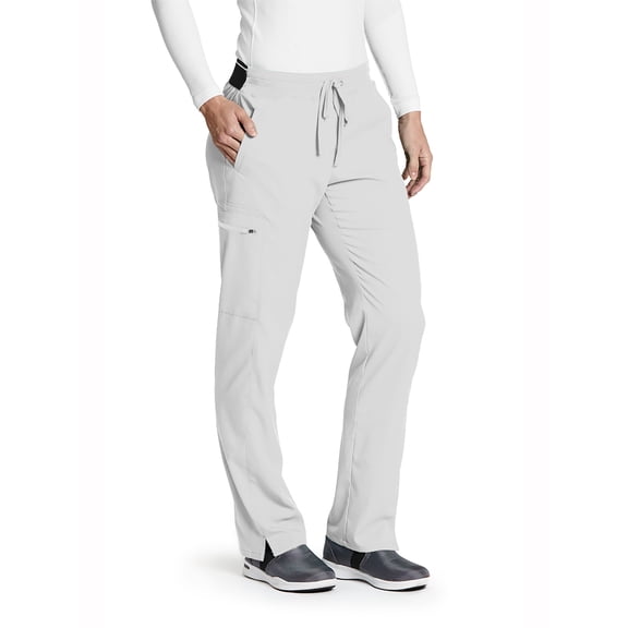 Grey's Anatomy Stretch GRSP500 Women's Kim Cargo Scrub Pant White 4XL