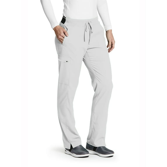 Grey's Anatomy Stretch GRSP500 Women's Kim Cargo Scrub Pant White MP
