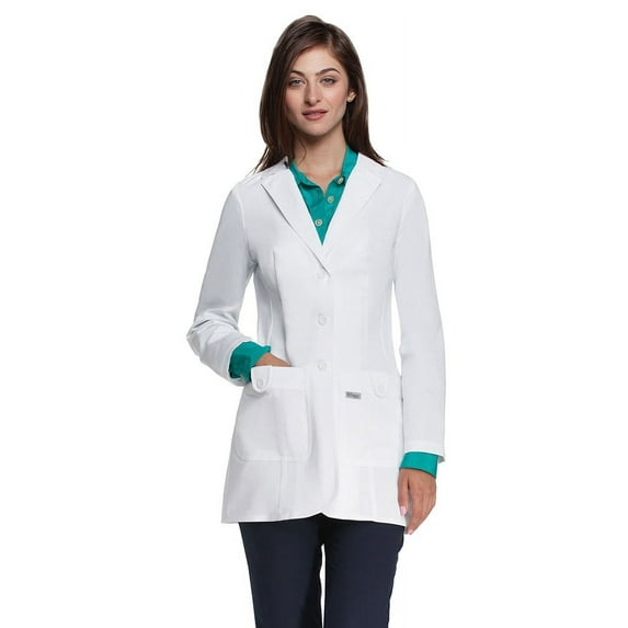 Grey's Anatomy Women's Missy Fit 32 Inch 2 Pocket Medical Lab Coat - 7446