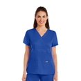 thumbnail image 1 of Grey's Anatomy Women's Junior Fit Mock Wrap Nurse Scrub Top - 4153X, 1 of 2