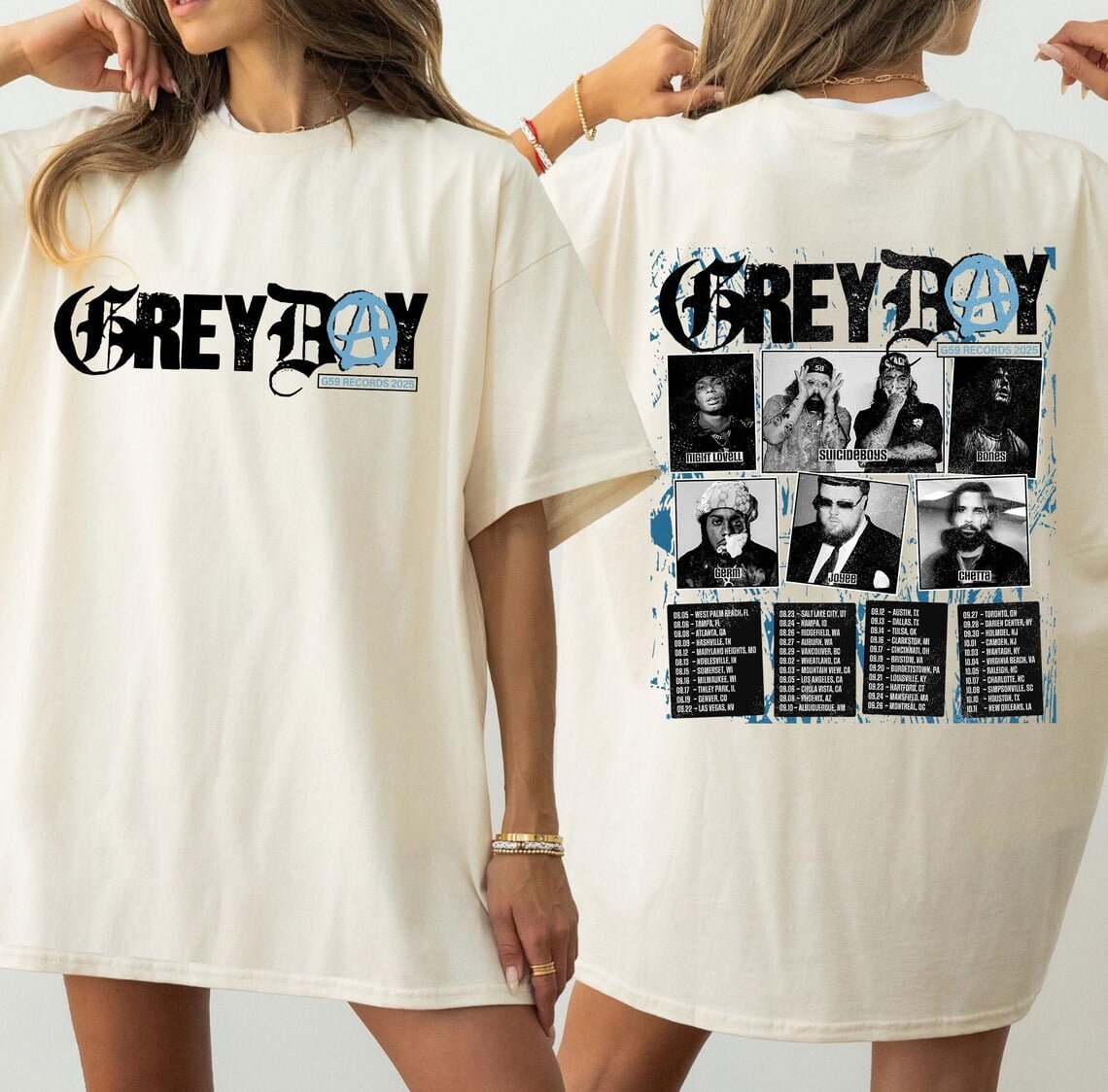 GreyDay 2025 Tour Shirt, Hip-Hop G59 Shirt, Gift for Fan,Sand