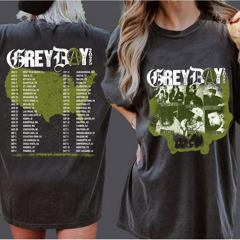 GreyDay 2025 Tour Shirt, Hip-Hop G59 Shirt Gift for Fan Unisex