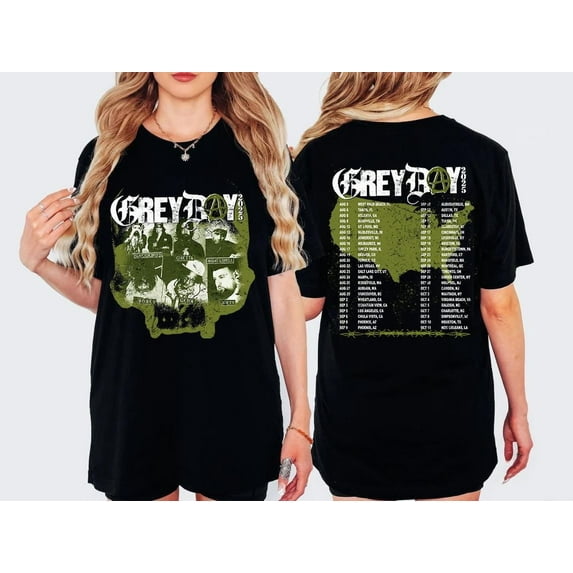 GreyDay 2025 Tour Shirt, Hip-Hop G59 Shirt Gift for Fan Unisex Concert Tee