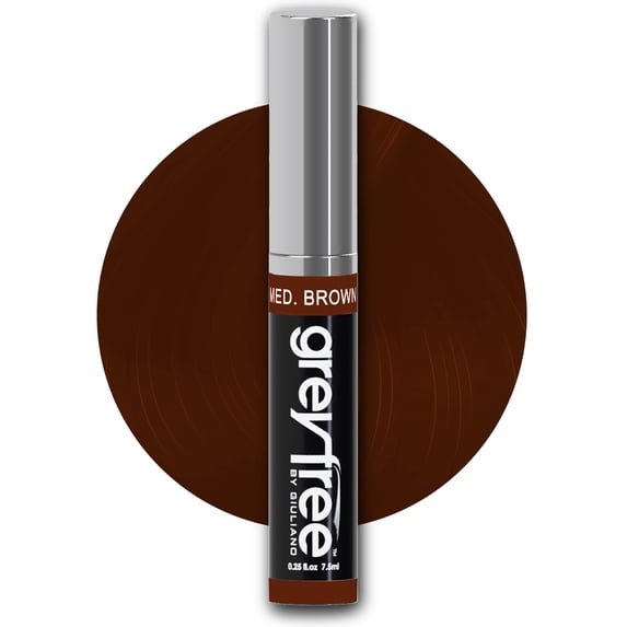 GreyFree Root Touch-Up Hair Mascara Temporary Root Concealer MEDIUM BROWN