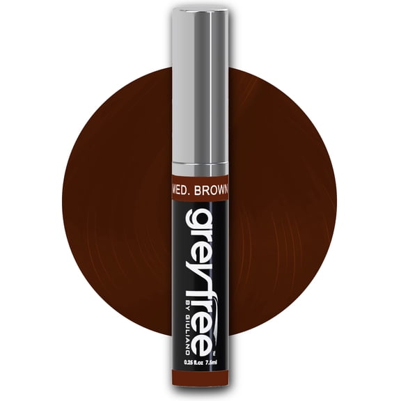 GreyFree Root Touch-Up Hair Mascara Temporary Root Concealer MEDIUM BROWN