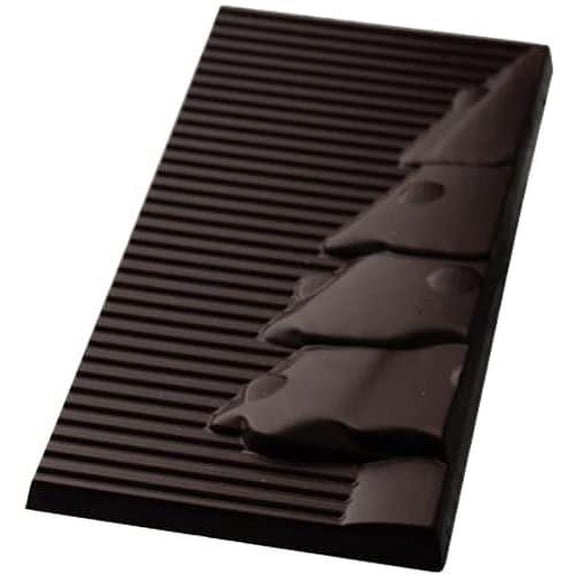 Greyas CM 3583 Clear Polycarbonate Chocolate Mold Candy Mould with 3 Christmas-Tree-Tablet Cavities, Each 70mm x 140mm x 11.5mm High