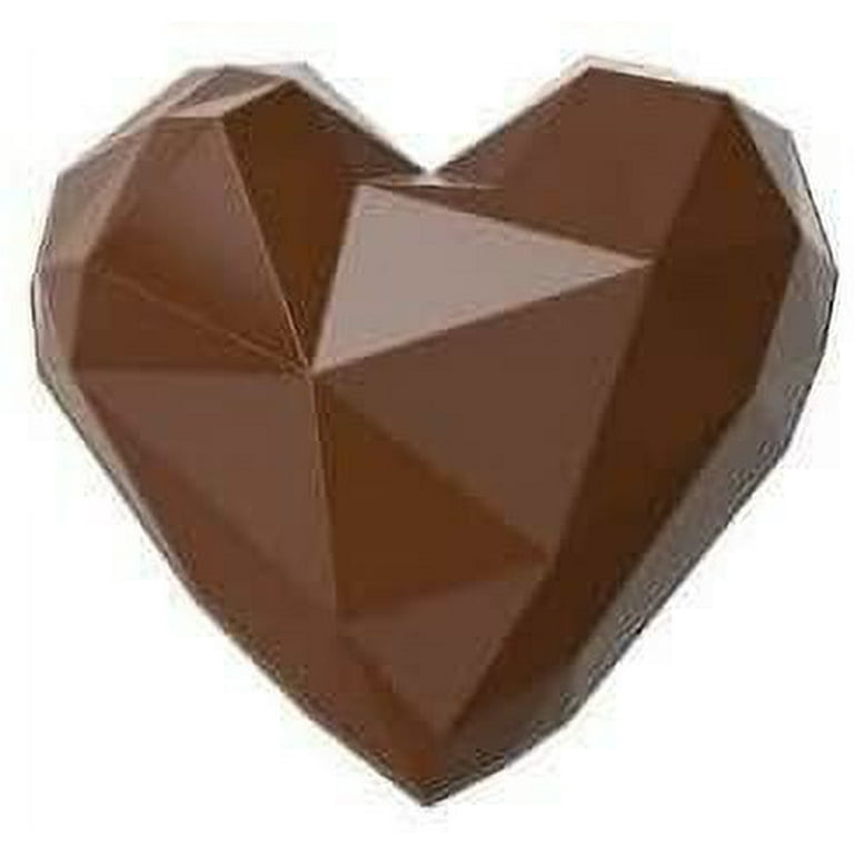 Small Heart Chocolate Mold 3 Parts Mold 65 G / 2.3 Oz Chocolate