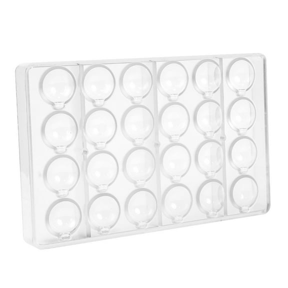 Greyas CM 3915 Louis Amado Clear Polycarbonate Chocolate Mold Candy Mould with 24 Christmas-Tree-Bubble Cavities, Each 36mm x 32mm x 16mm High