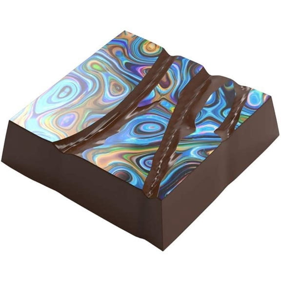 Greyas Nicolas Botomisy CM 3412 Magnetic Chocolate Mold Candy Mould with 18 Square Cavities, Each 32.1mm x 32.1mm x 9.9mm High
