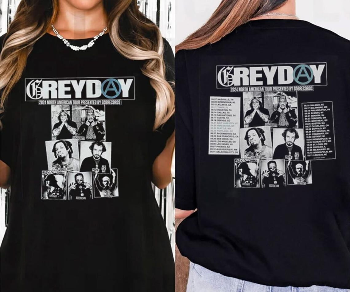 Greyday 2024 North American Tour Concert shirt, Suicideboy G59 Tee V8