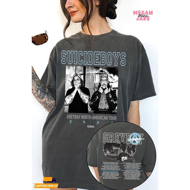 Greyday 2024 Suicideboys HipHop 2 Sides Shirt, Grey Day 2024 Tour