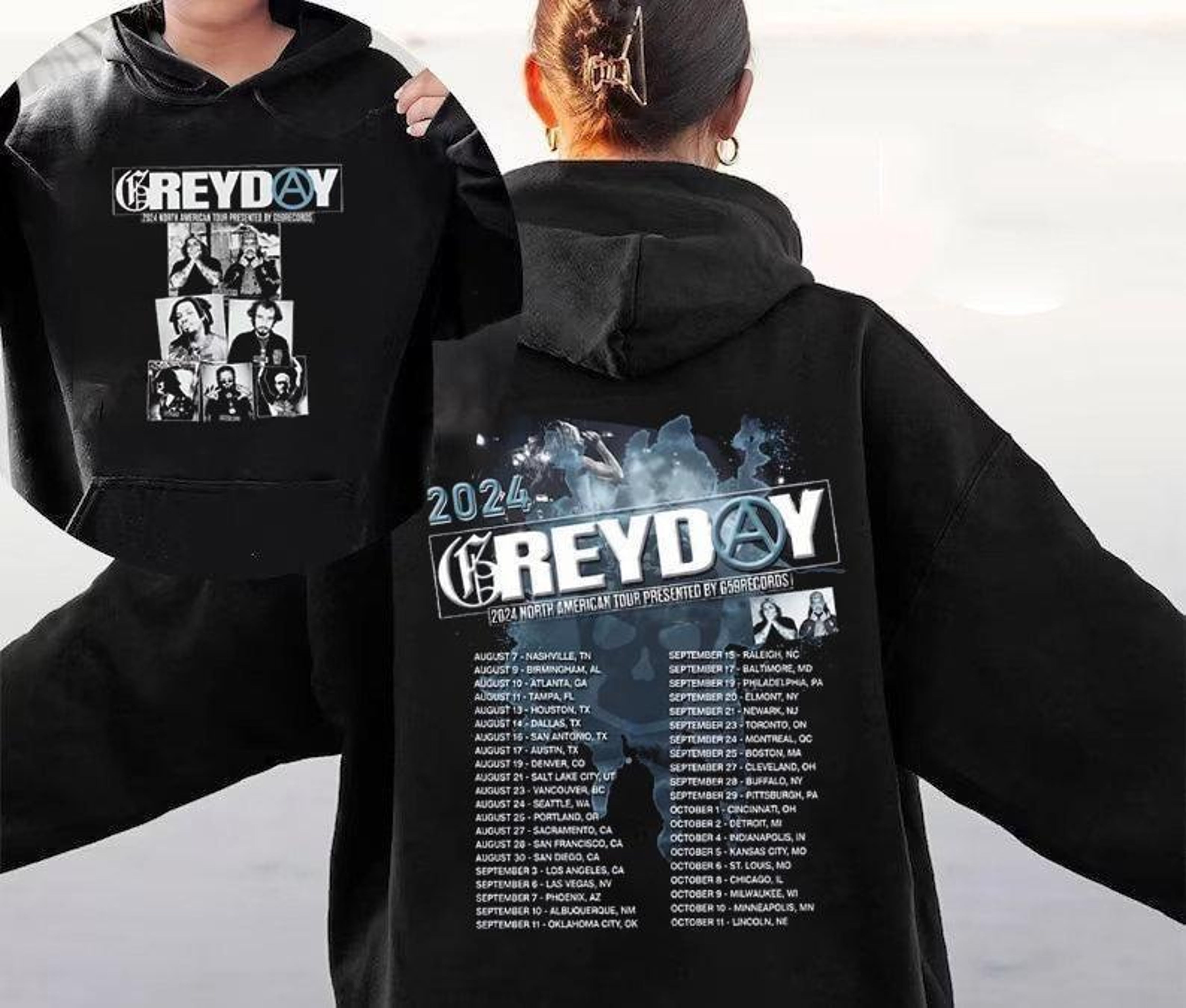 Greyday 2024 Tour Suicideboys Hoodie, Sweatshirt, TShirt, Greyday