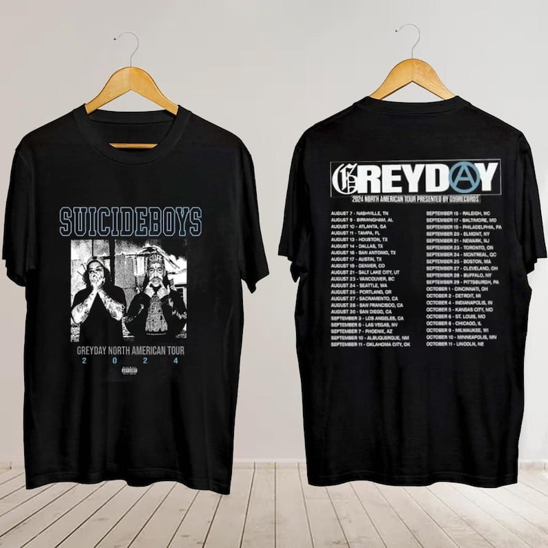 Greyday 2025 Tour Suicideboys Shirt, Greyday Merch, Suicideboys Tour