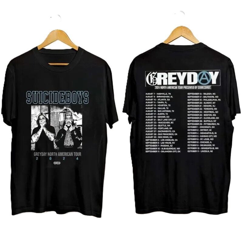 Greyday 2024 Tour Suicideboys Tshirt, Greyday Merch Concert