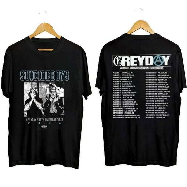 Greyday 2024 Tour Suicideboys Tshirt, Greyday Merch Concert