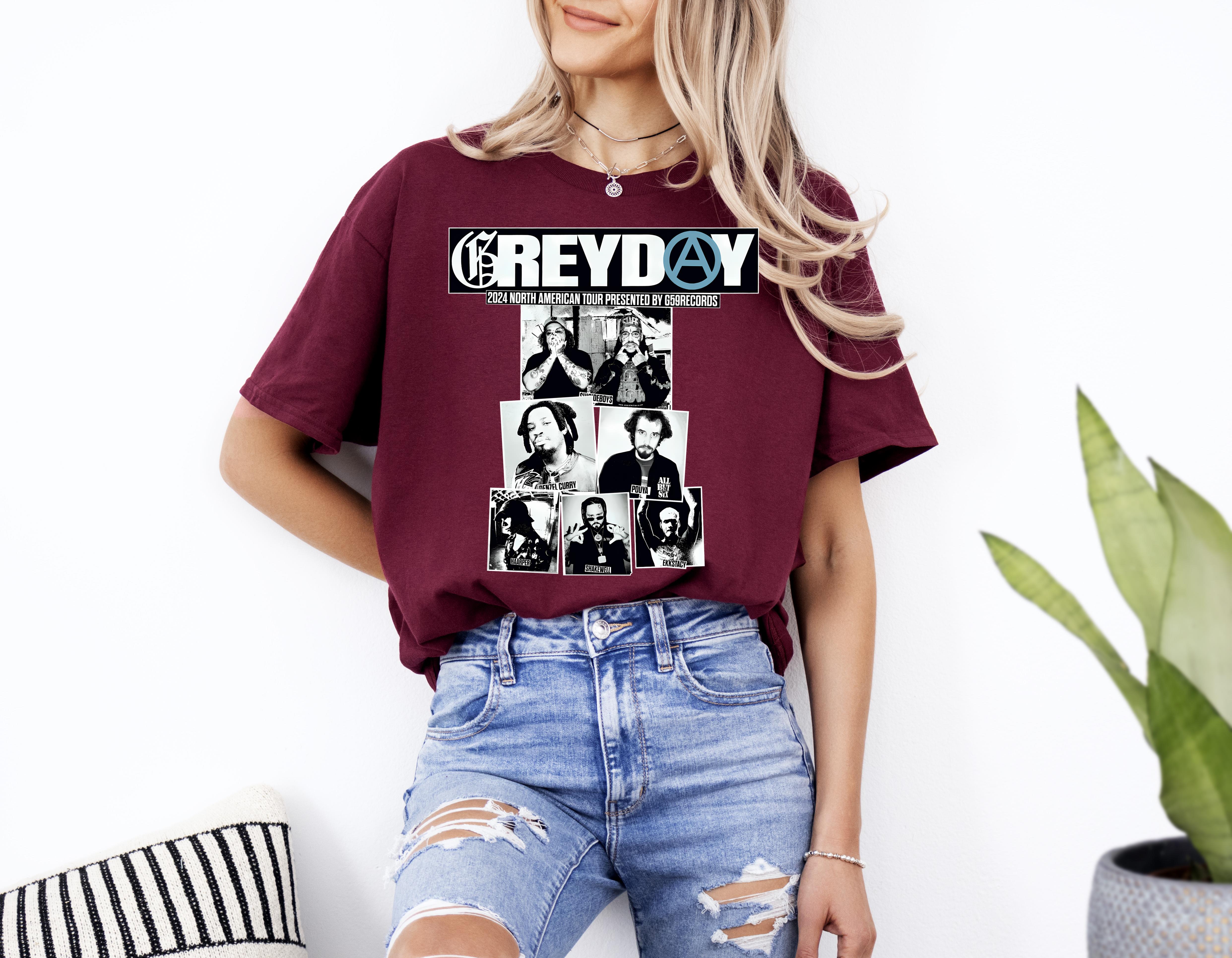 Greyday Merch, Greyday TSHIRT, Greyday 2024 Tour Up To 4XL