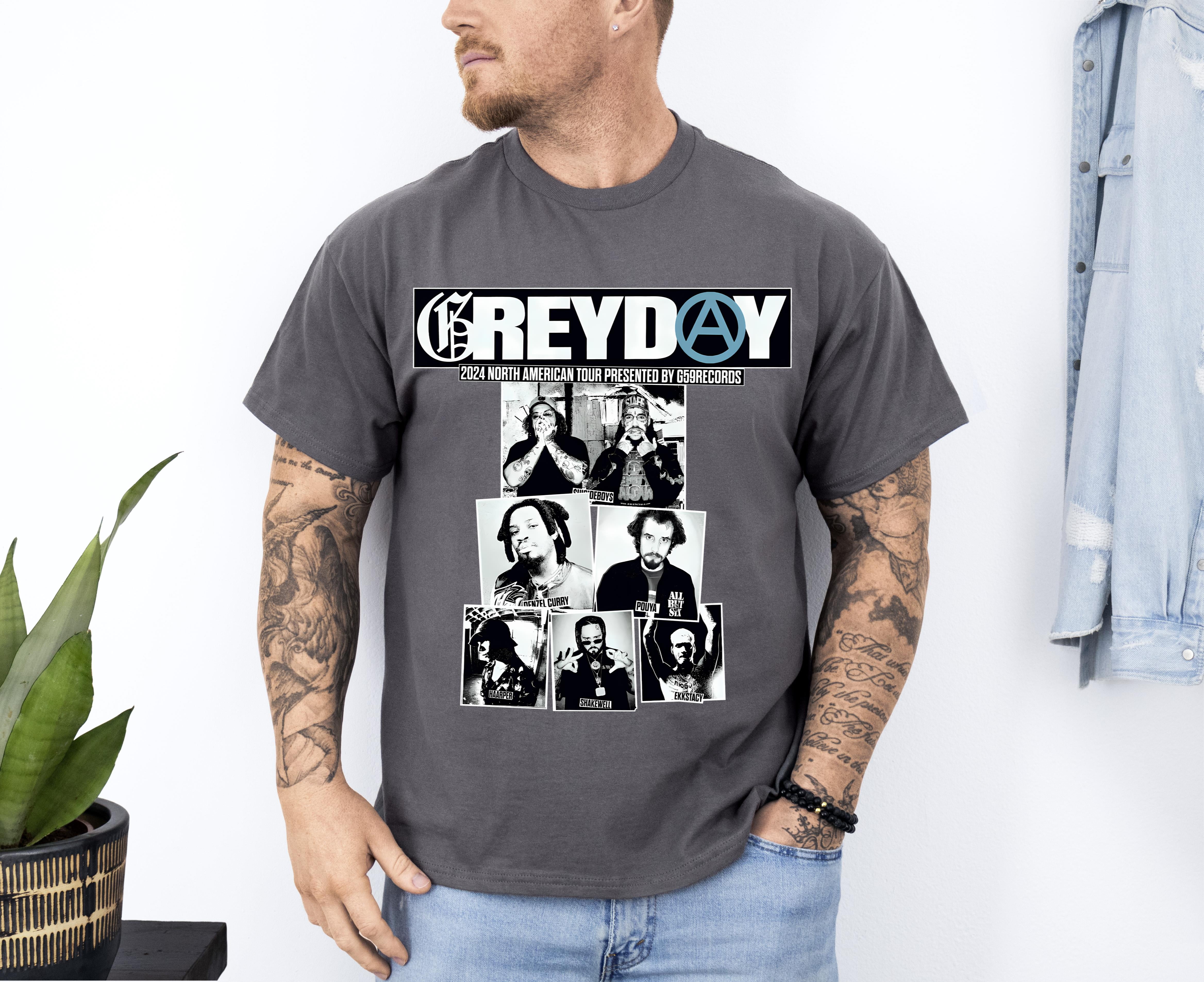 Greyday Merch, Greyday TSHIRT, Greyday 2024 Tour Up To 4XL