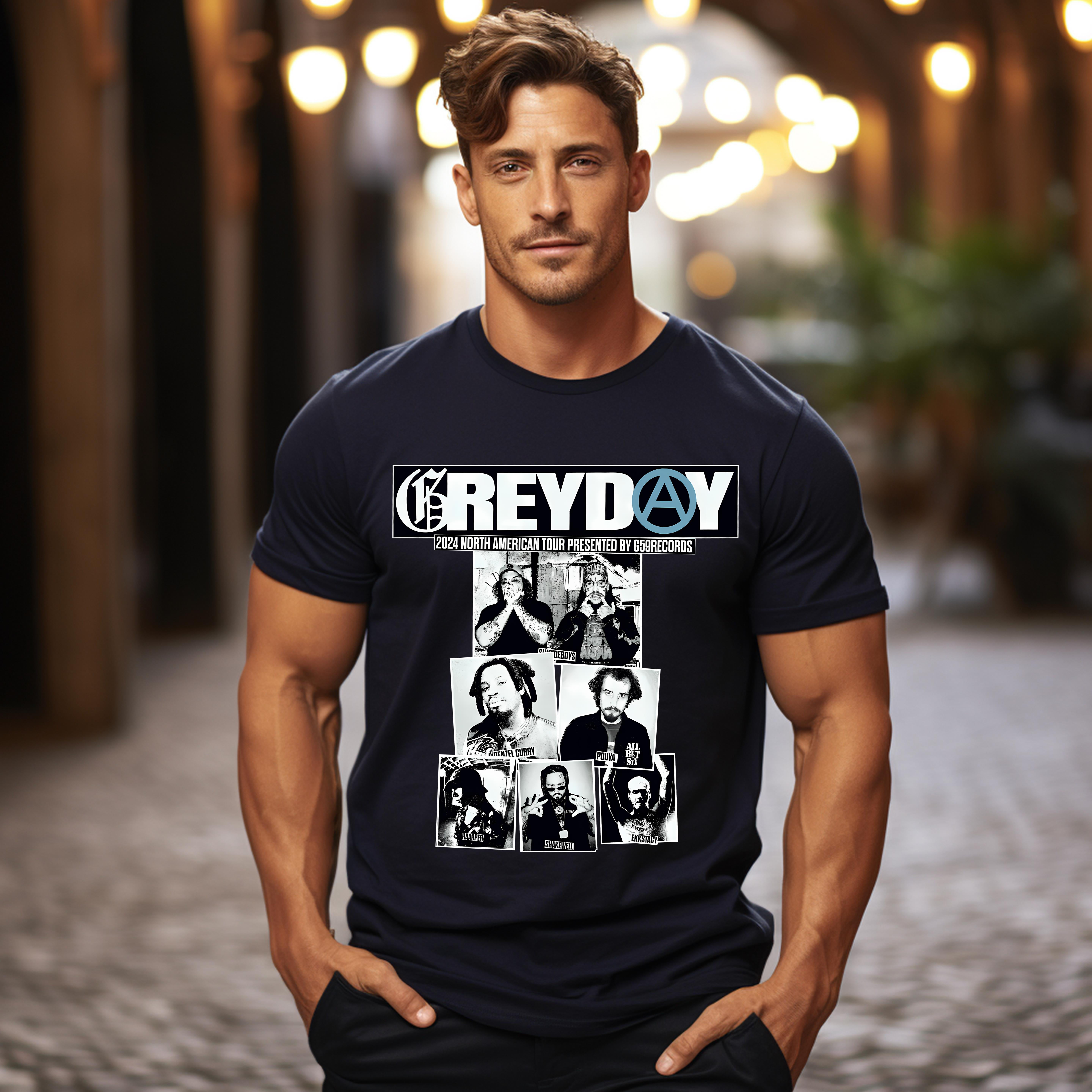 Greyday Merch, Greyday TSHIRT, Greyday 2024 Tour Up To 4XL