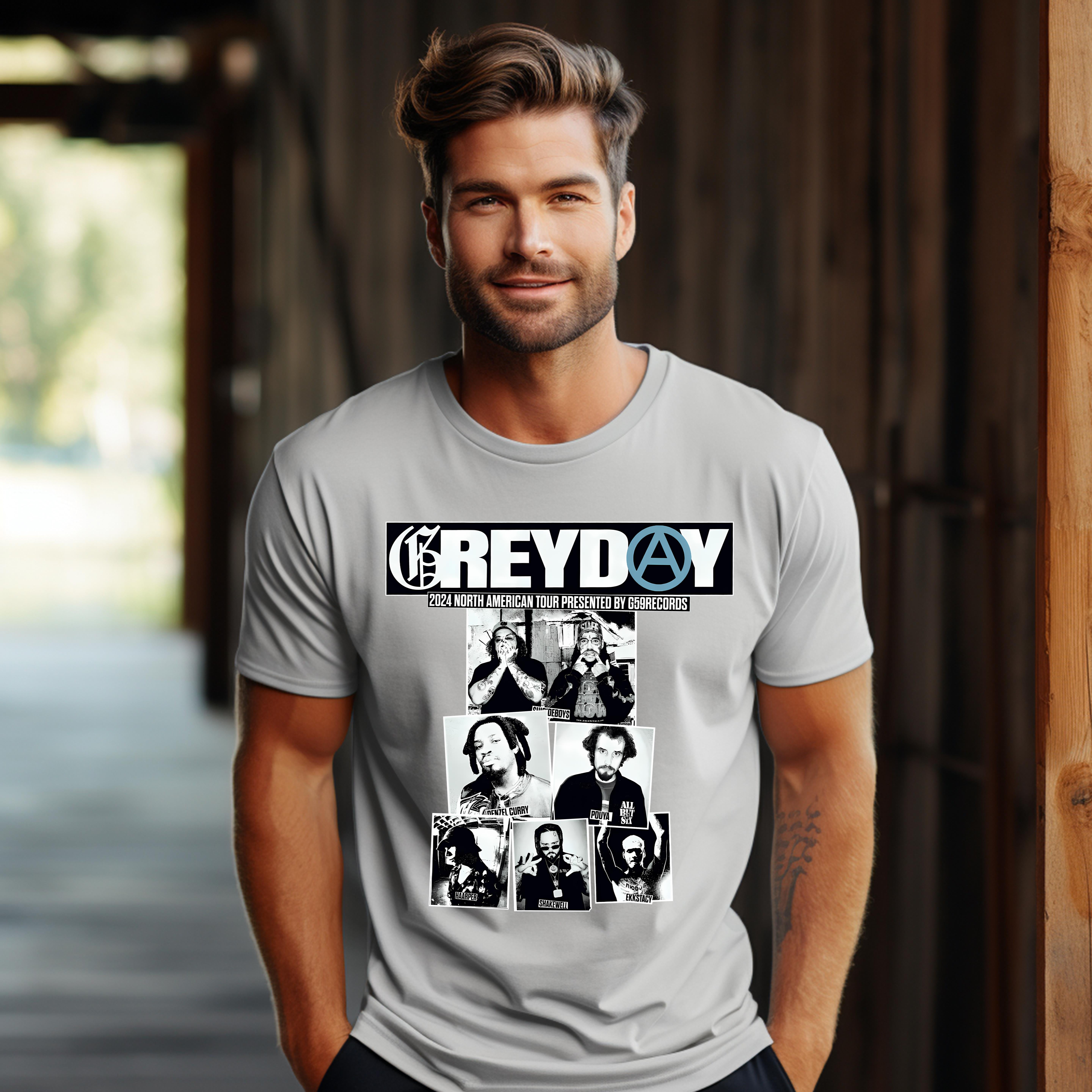 Greyday Merch, Greyday TSHIRT, Greyday 2024 Tour Up To 4XL