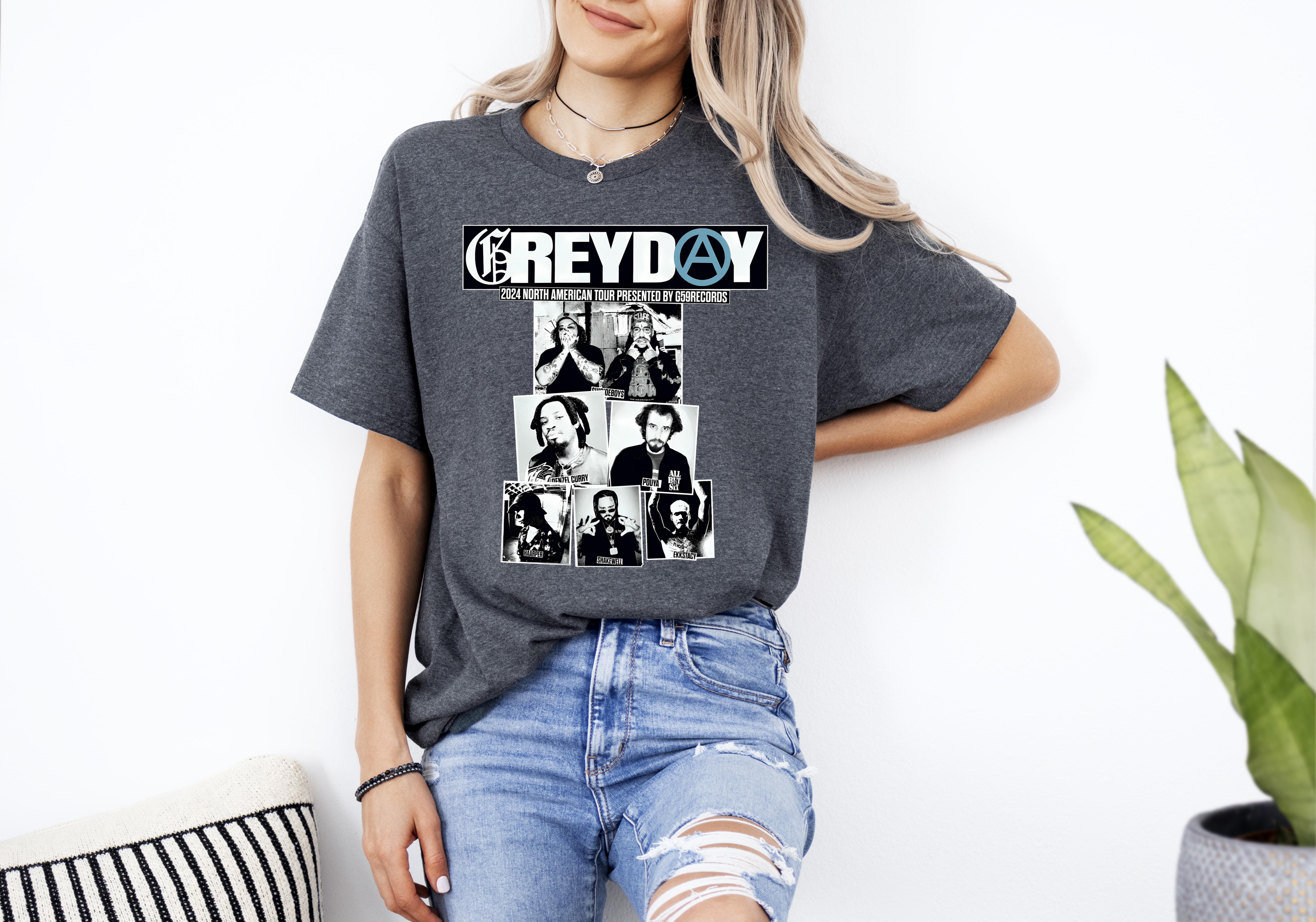 Greyday Merch, Greyday TSHIRT, Greyday 2024 Tour Up To 4XL