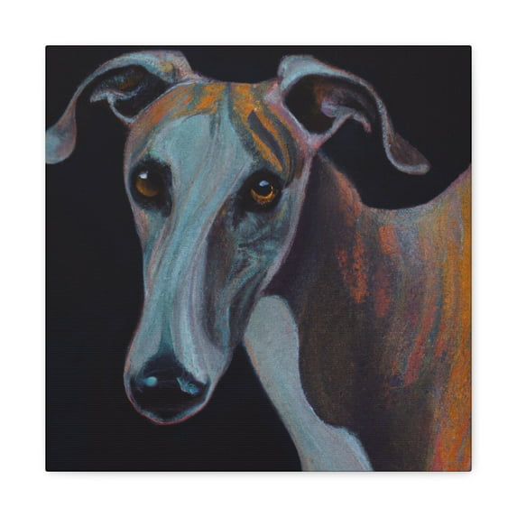 "Greyhound Admiring Dawn" - Canvas