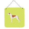 thumbnail image 1 of Greyhound Checkerboard Green Wall or Door Hanging Prints, 1 of 1