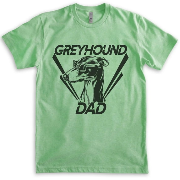 Greyhound Dad, Unisex Men's Shirt, Greyhound Owner, Funny Dog Dad Gift, Heather Apple Green, Small