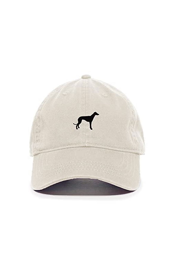 Greyhound Dog Baseball Cap Embroidered Cotton Adjustable Dad Hat