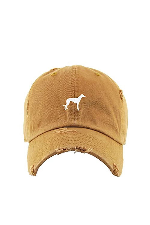 Greyhound Dog Vintage Baseball Cap Embroidered Cotton Adjustable Distressed Dad Hat