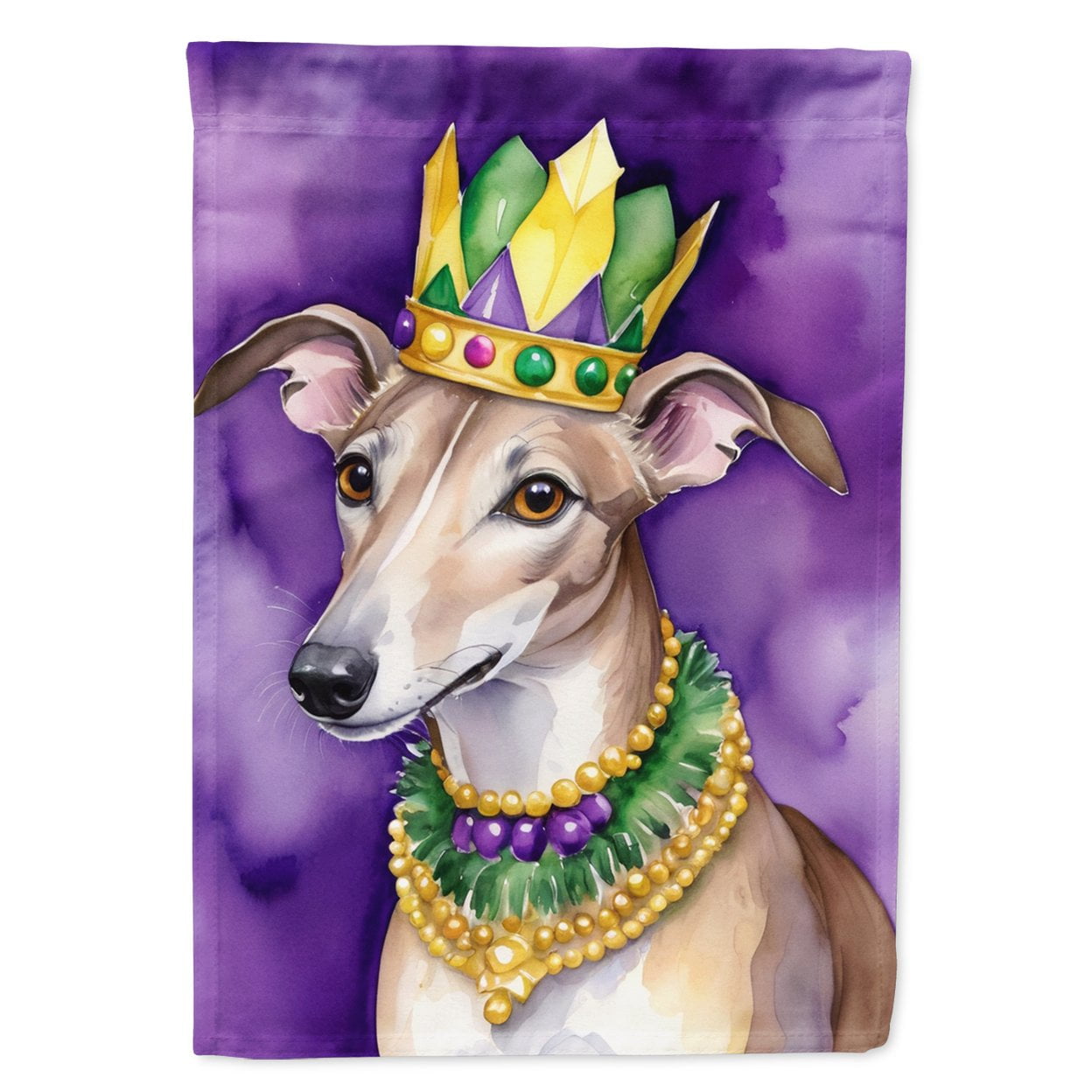 Greyhound King of Mardi Gras House Flag