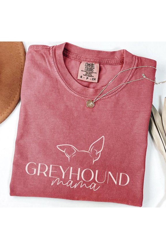 Greyhound Mama Dogs Ears Greyhound Dog Owner T-Shirt All Size S-3XL